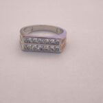 flat top silver ring for men