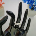 Refined Single-Row Stone Silver Ring