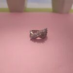 Multi-Layer Floral Zircon Statement Silver Ring