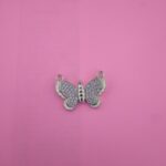 Butterfly shape 925 silver pendant with cubic zirconia