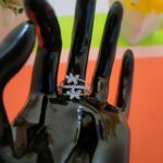 flower design silver ring