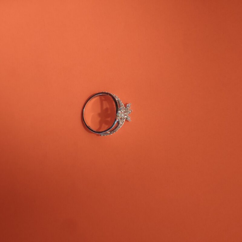 sterling silver floral ring