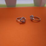 Pavé Heart Shaped Silver Ring