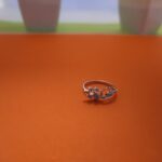 leaf design sterling silver ring women