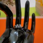 teardrop design sterling silver ring