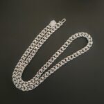 men cuban link silver chain
