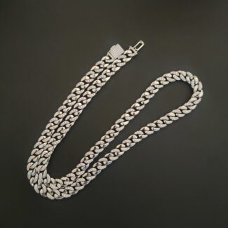 men cuban link silver chain