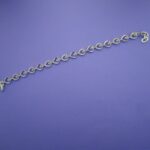 Elegant silver heart bracelet for women