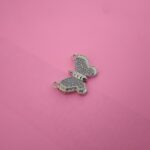 Butterfly shape 925 silver pendant with cubic zirconia