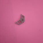 Crescent Arc 925 Silver CZ Connector Pendant