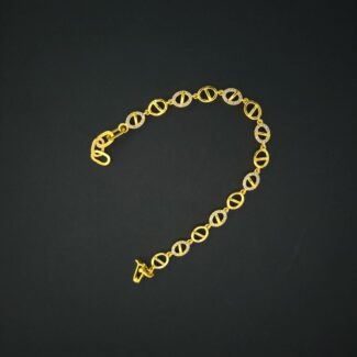 Oval Link 925 Silver Bracelet