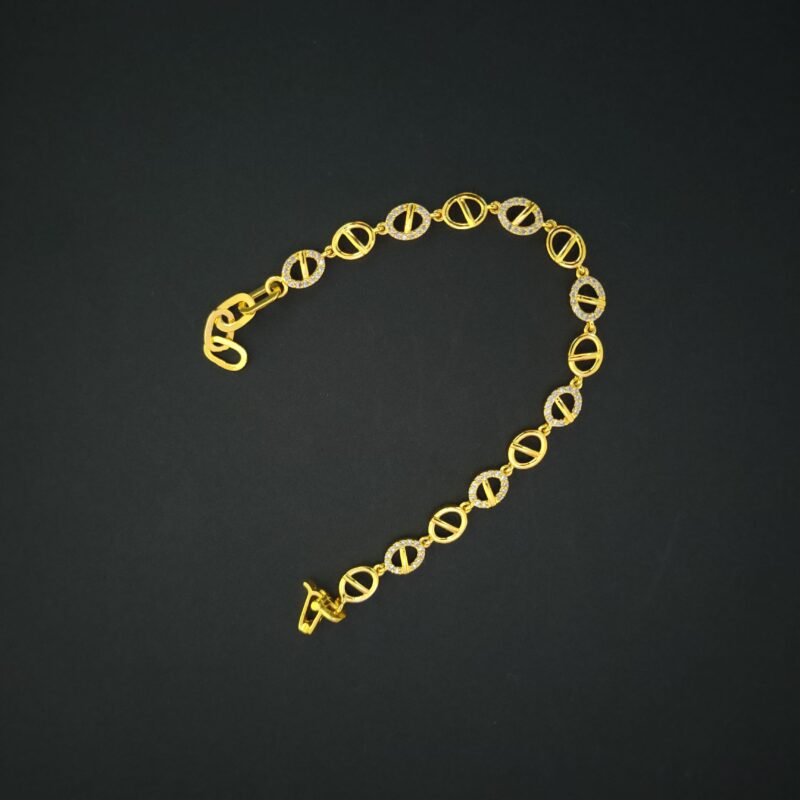 Oval Link 925 Silver Bracelet