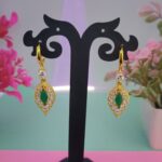 marquise stone silver earrings